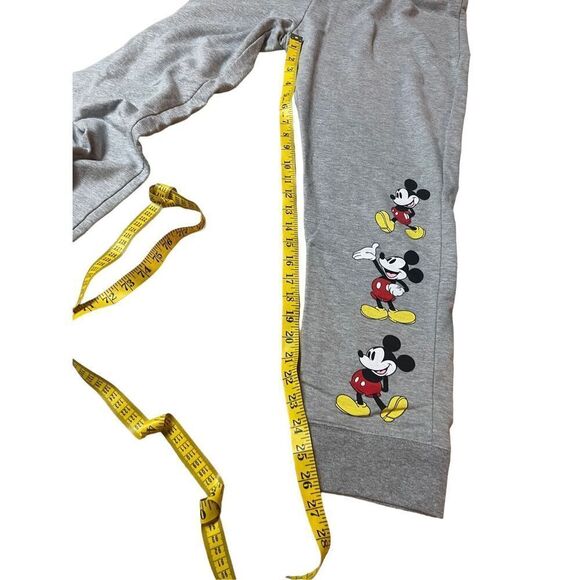 Disney Women's Gray Mickey Mouse Print Drawstring Jogger Pants Size XL 15/17 - Picture 5 of 10